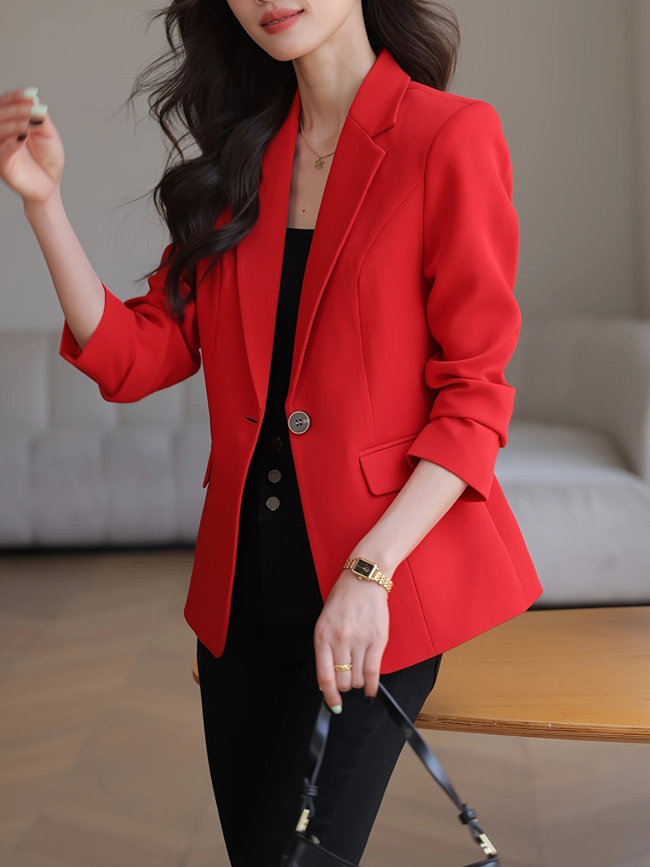Blazer-Feminino-Vermelho-Cristine