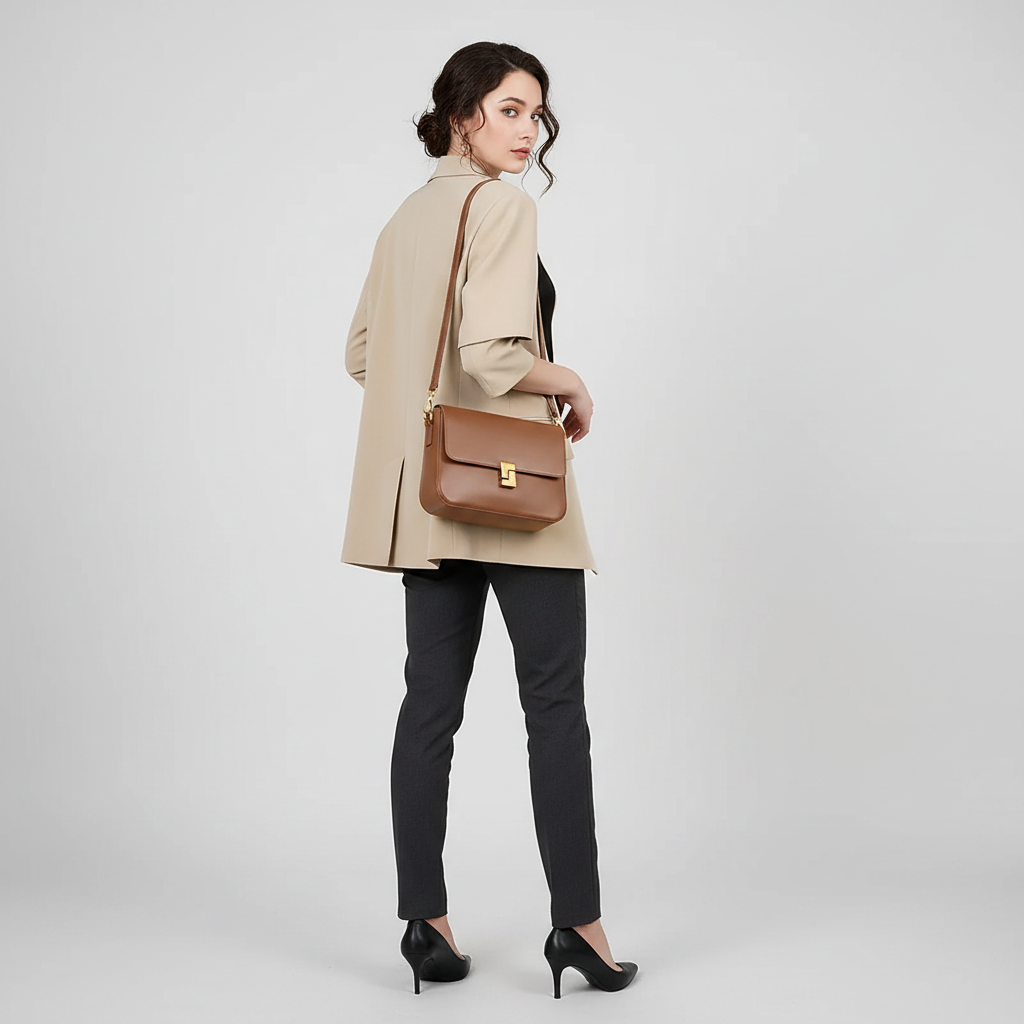 Bolsa Feminina de Couro Genuíno Premium | Elegante e Versátil