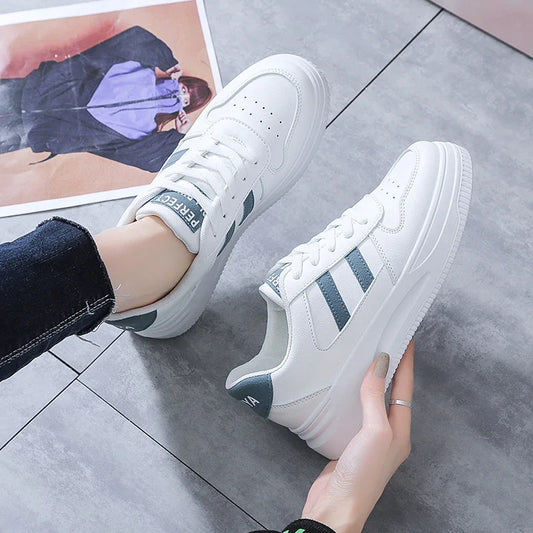 Tênis Feminino Casual Branco Fashion Bellive