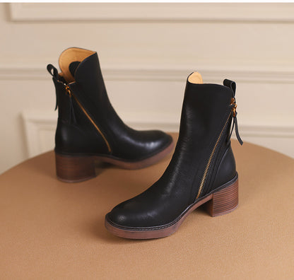 Bota de Couro Cano Curto | Vancuver