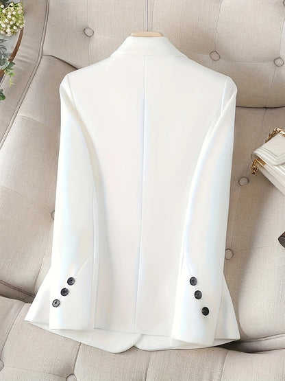 Blazer-Feminino-Branco-com-Botao