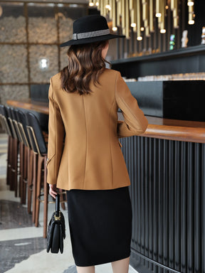 Blazer-Feminino-Caqui-Forrado