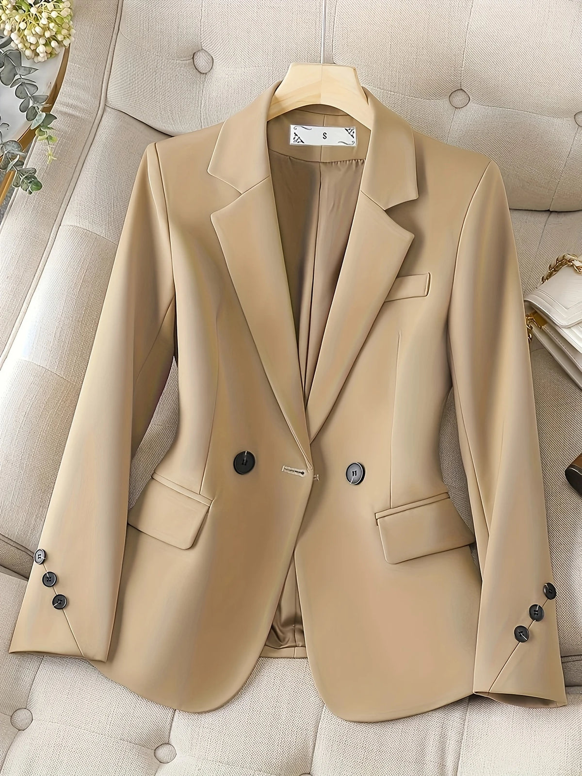 Blazer-Feminino-Caqui-com-Botão