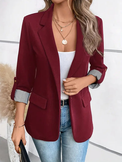Blazer-Feminino-Forrado-Vinho