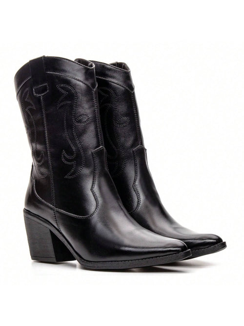 Bota Feminina Texana Couro Legitimo Montanna