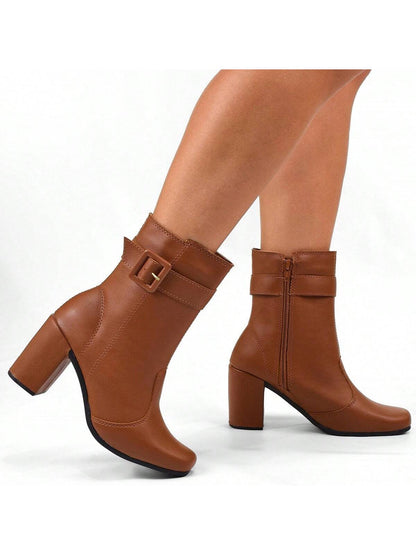 Bota-Feminina-Cano-Curto-Com-Fivela-Caramelo