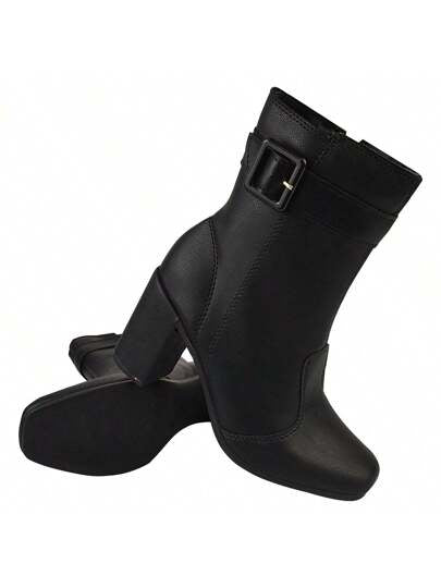 Bota-Feminina-Cano-Curto-Com-Fivela-Preta