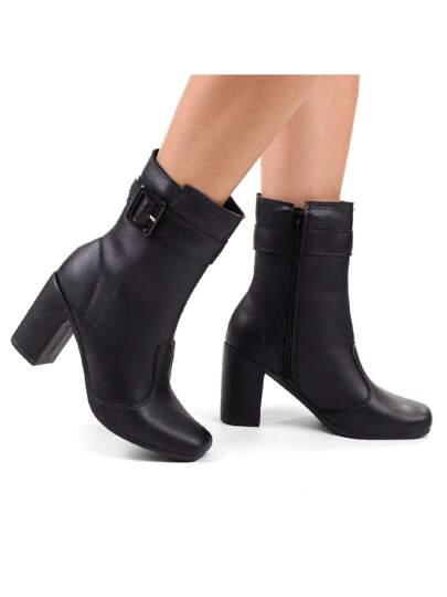 Bota-Feminina-Cano-Curto-Com-Fivela-Preta