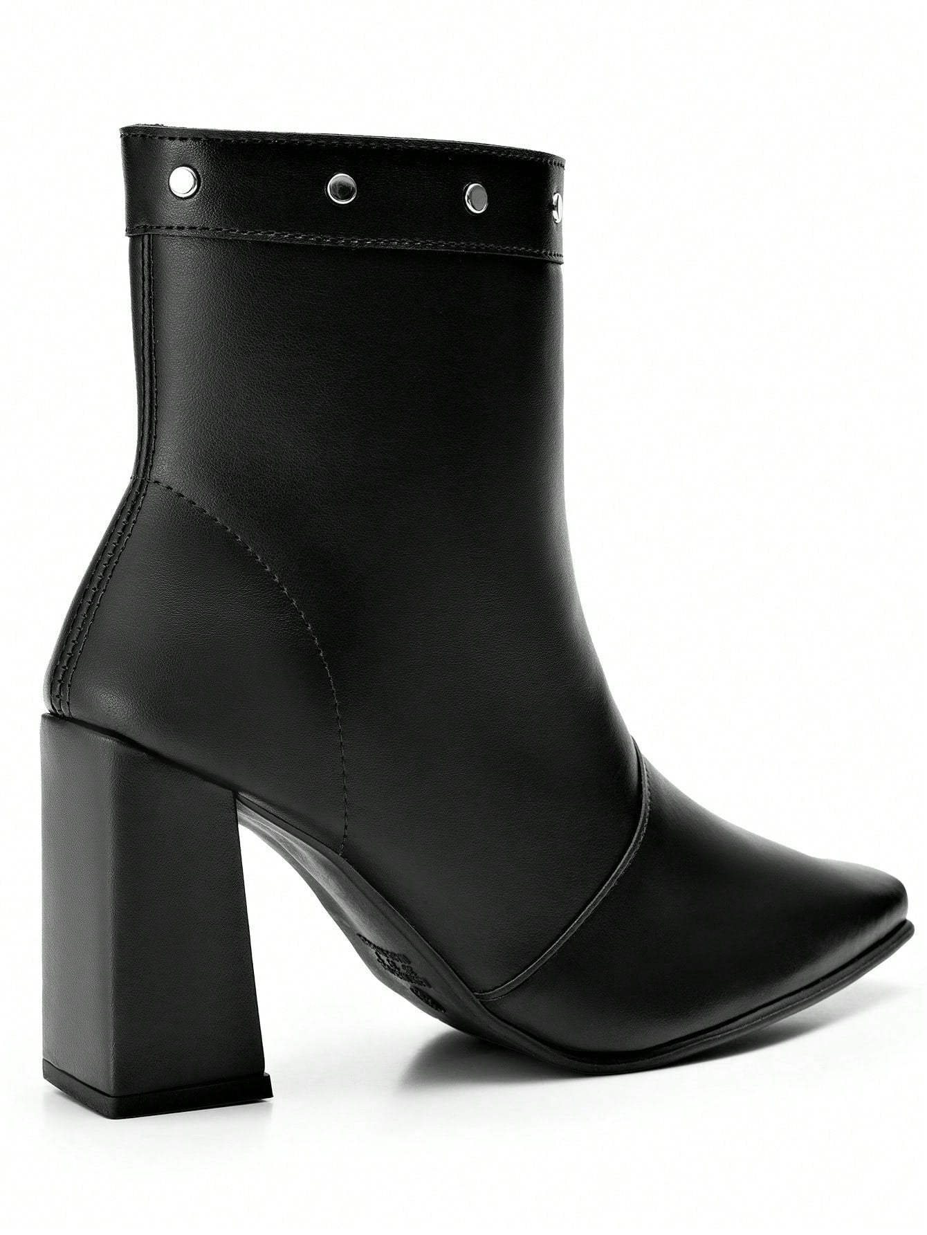 Bota-Feminina-Cano-Curto-Salto-Alto-Preta