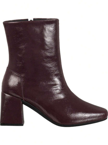 Bota Feminina Cano Curto Salto Bloco Médio 
