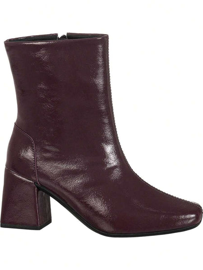 Bota Feminina Cano Curto Salto Bloco Médio 