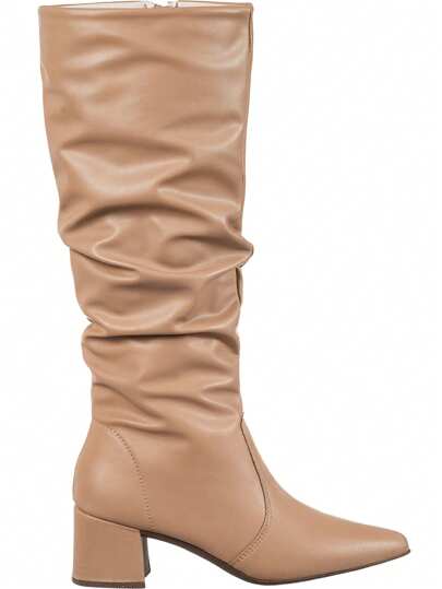 Bota-Feminina-Cano-Longo-Bege-Enrugado