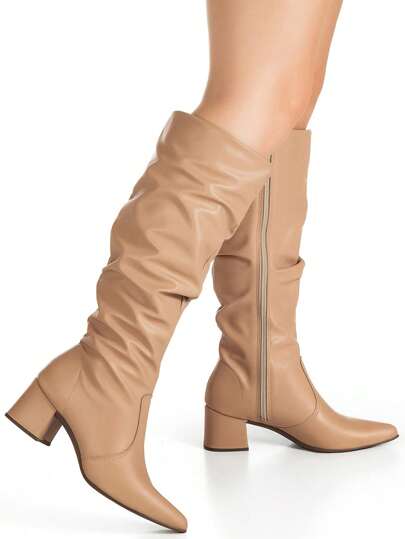 Bota-Feminina-Cano-Longo-Bege-Enrugado