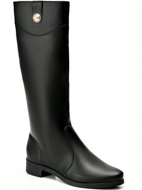 Bota-Feminina-Cano-Longo-Salto-Baixo-Preta