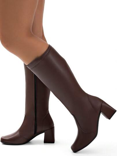 Bota-Feminina-Cano-Longo-Salto-Grosso-Marrom