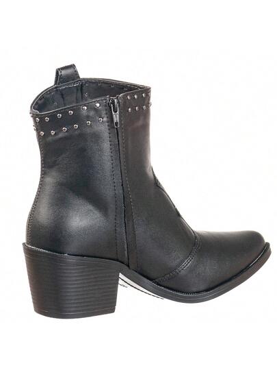 Bota-Feminina-Texana-Cano-Curto-com-Strass-Preta