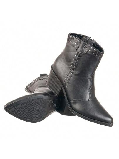 Bota-Feminina-Texana-Cano-Curto-com-Strass-Preta