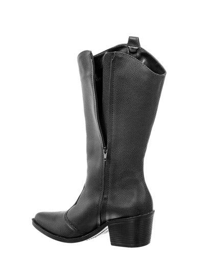 Bota-Feminina-Texana-Cano-Médio-Preta