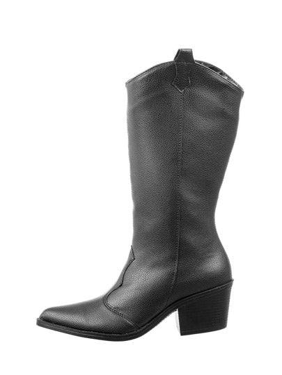 Bota-Feminina-Texana-Cano-Médio-Preta