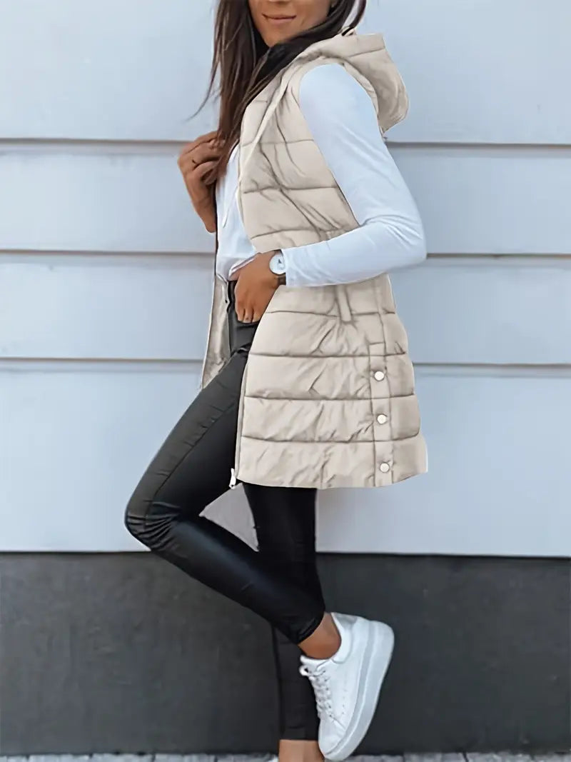 Colete-Feminino-Puffer-com-Touca-Damasco