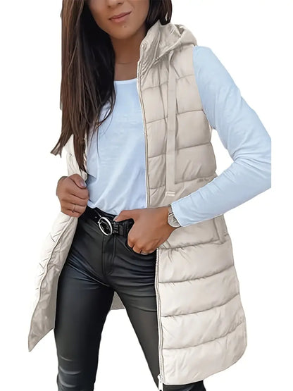Colete-Feminino-Puffer-com-Touca-Damasco