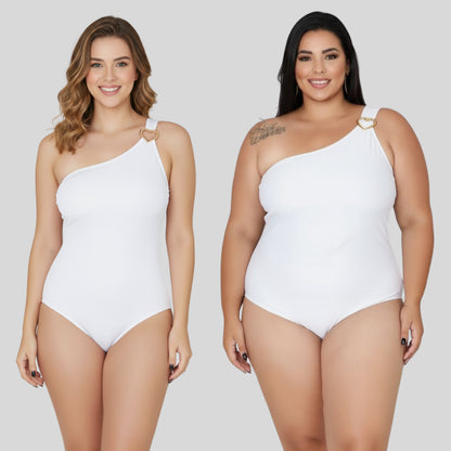 Maô Body Feminino Ombro Único Plus Size  Premium