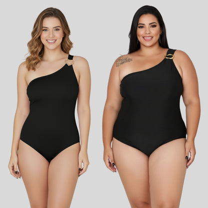 Maô Body Feminino Ombro Único Plus Size  Premium