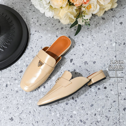 Mule Feminino Bico Quadrado Loafer