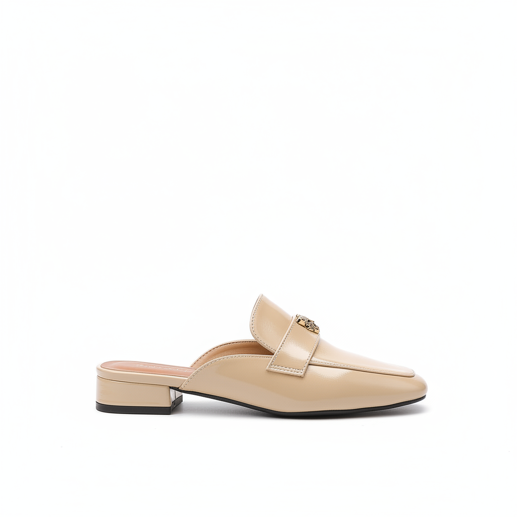 Mule Feminino Bico Quadrado Loafer