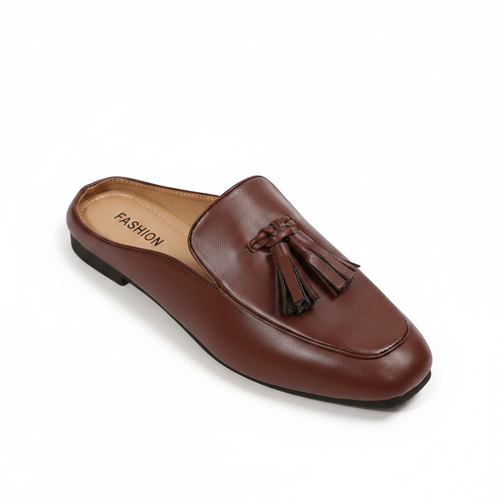 Mule Feminino Mocassim Tassel