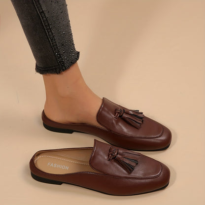 Mule Feminino Mocassim Tassel