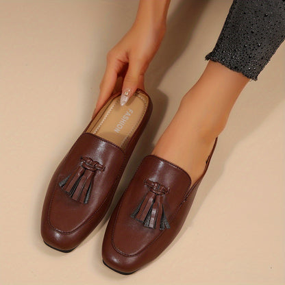 Mule Feminino Mocassim Tassel