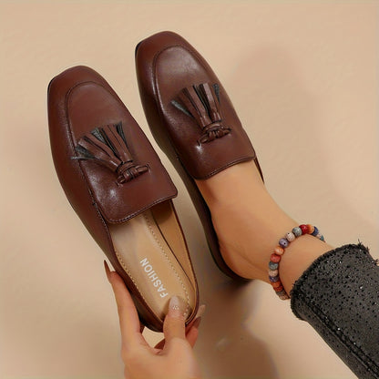 Mule Feminino Mocassim Tassel