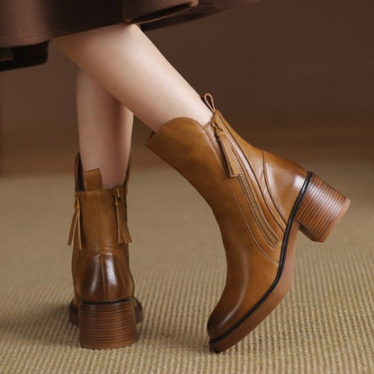 Bota de Couro Cano Curto | Vancuver