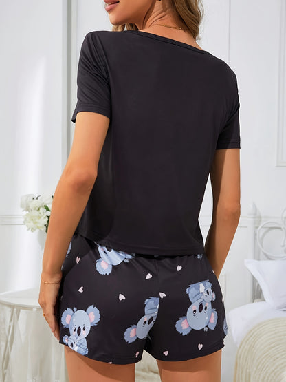 Pijama-Feminino-Curto-Coala