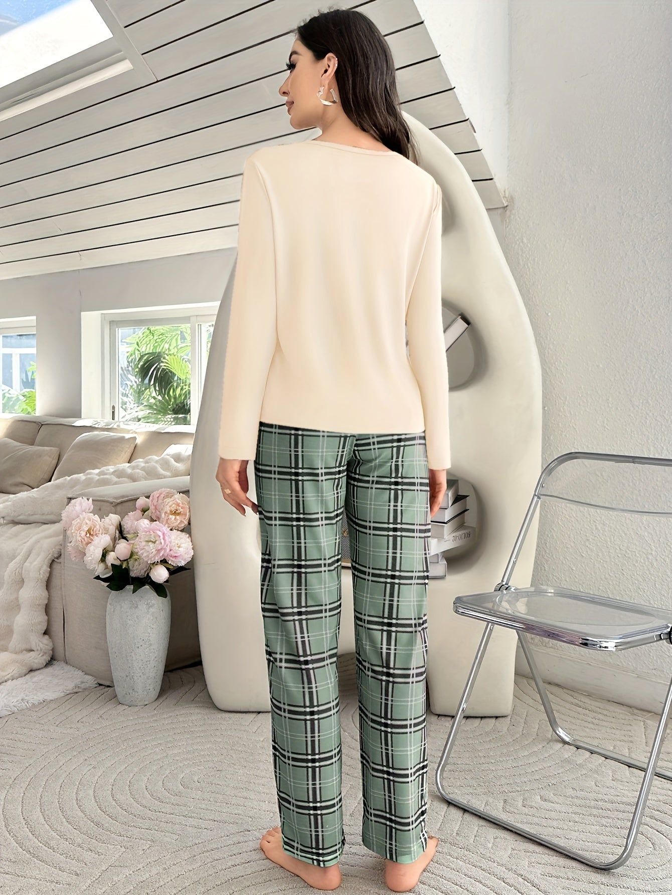 Pijama-Feminino-Inverno-Verde-Mika