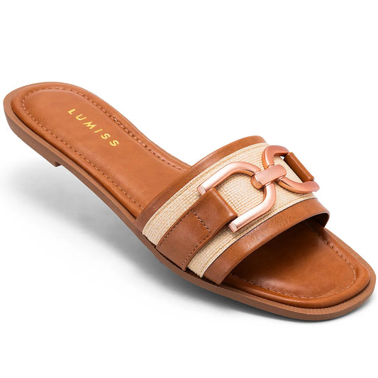 Sandália-Feminina-Rasteira-Caramelo