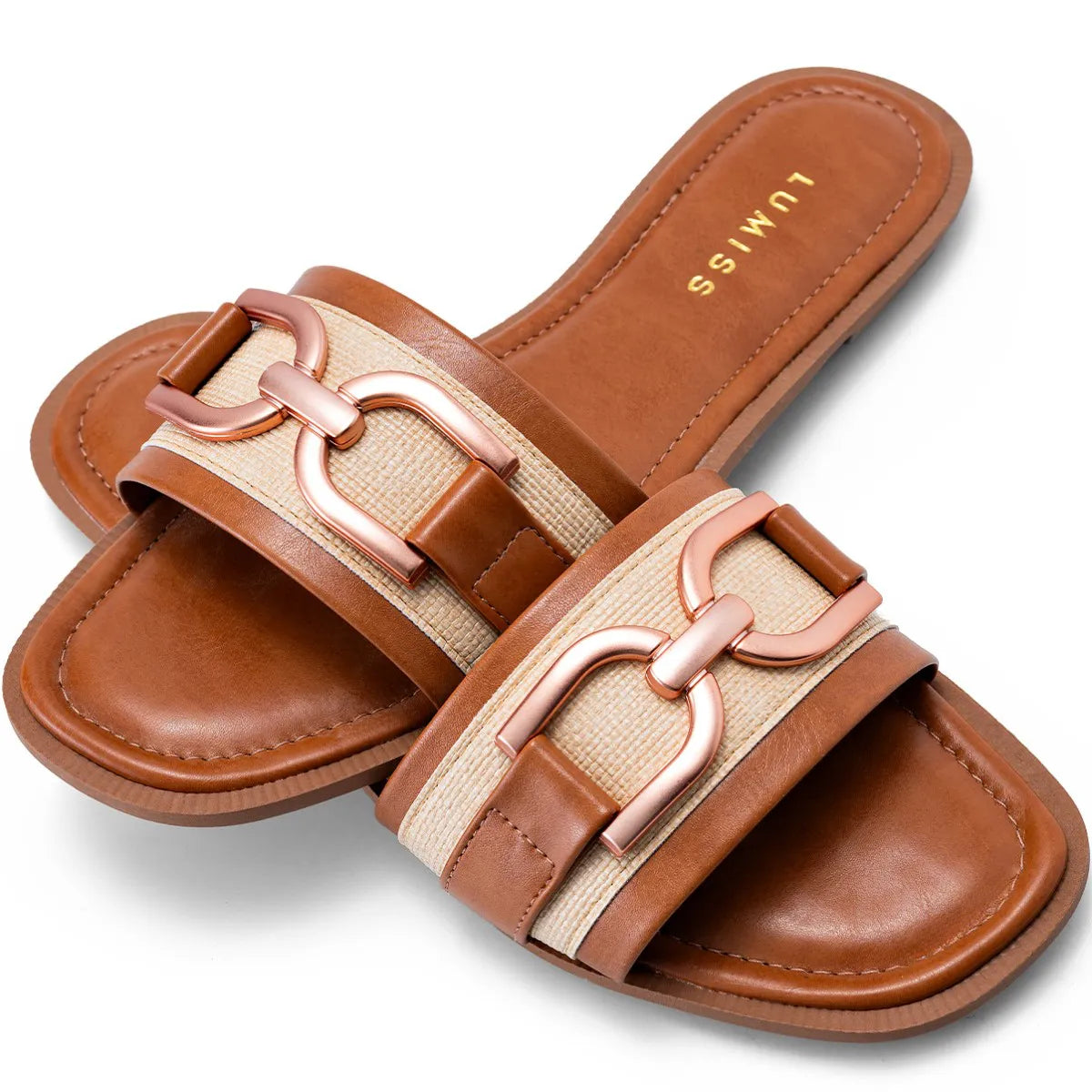 Sandália-Feminina-Rasteira-Caramelo