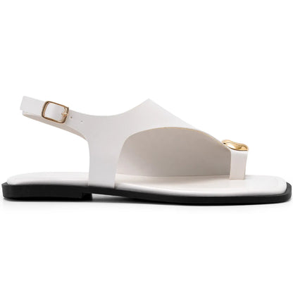 Sandália-Feminina-Rasteira-Flat-Metalizada