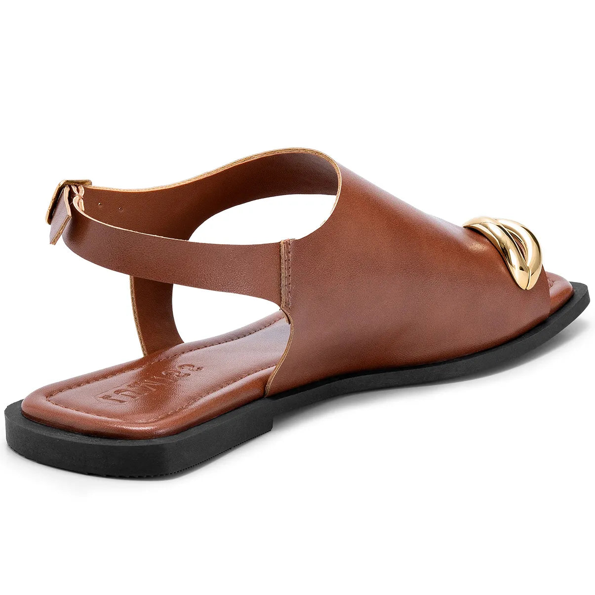 Sandália-Feminina-Rasteira-Flat-Metalizada