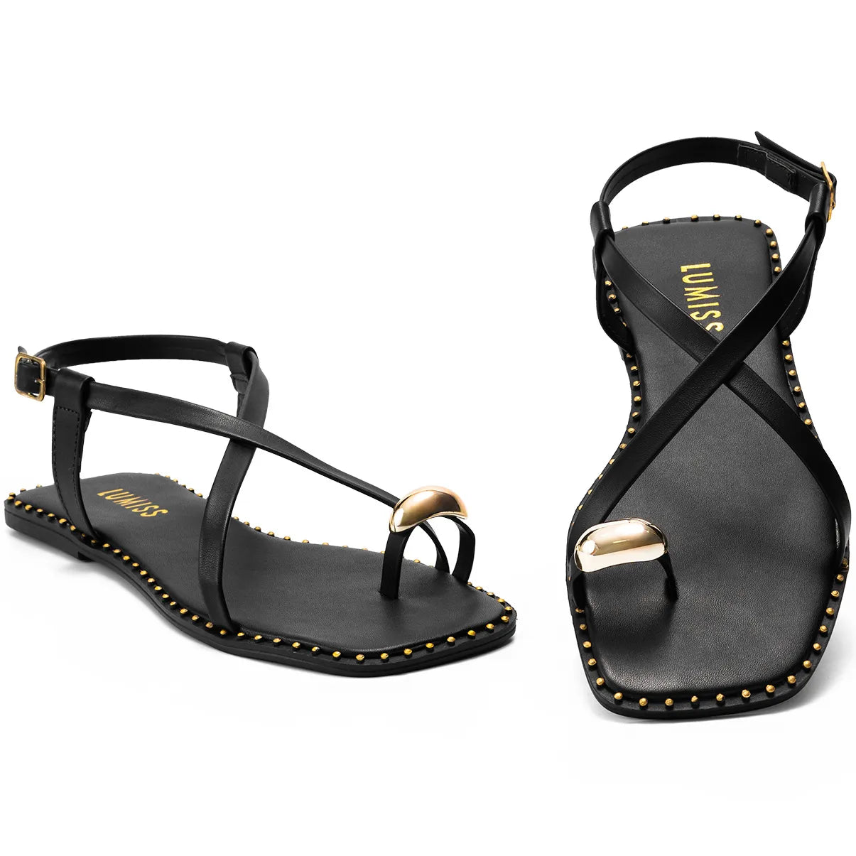 Sandália-Feminina-Rasteira-Metalizada