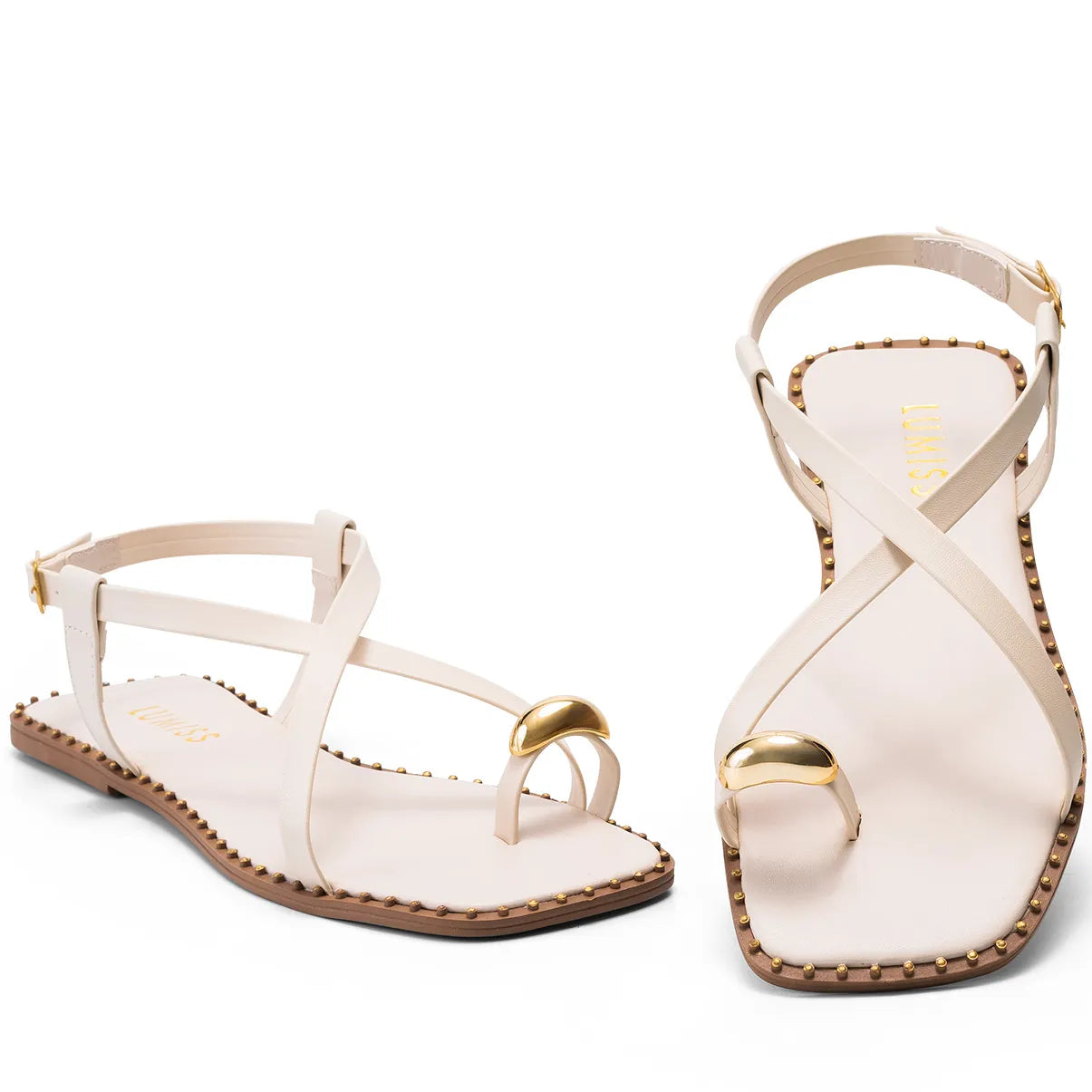 Sandália-Feminina-Rasteira-Metalizada