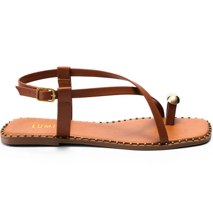 Sandália-Feminina-Rasteira-Metalizada