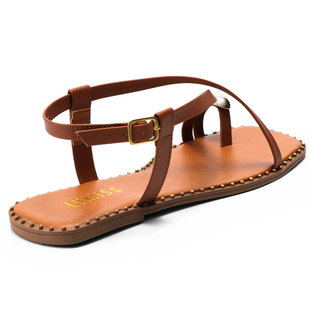 Sandália-Feminina-Rasteira-Metalizada