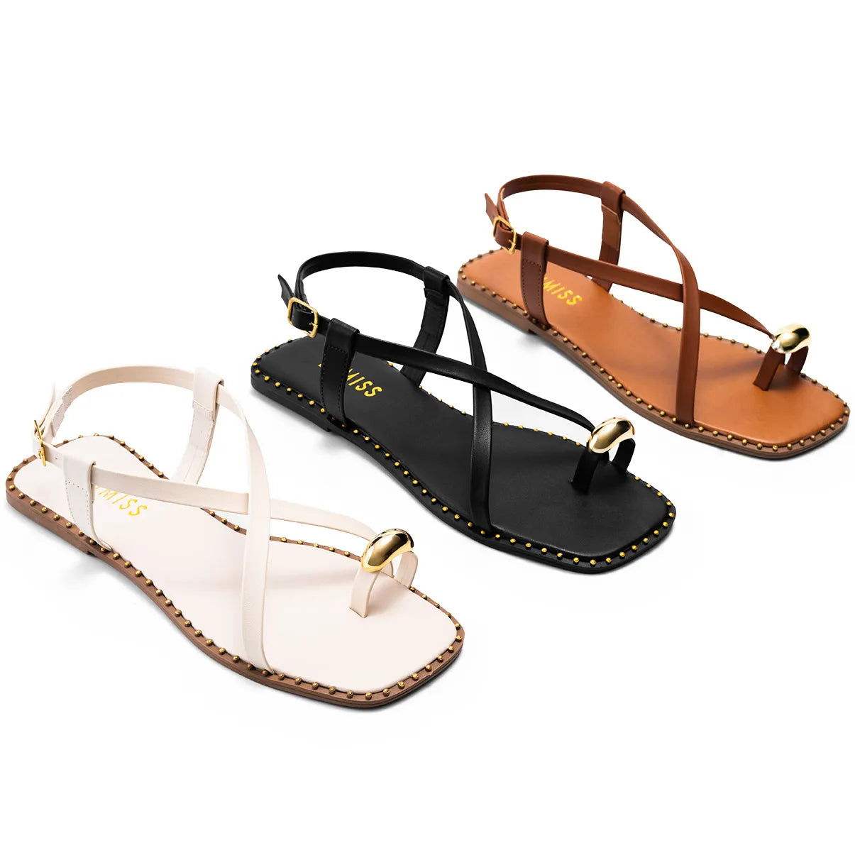 Sandália-Feminina-Rasteira-Metalizada