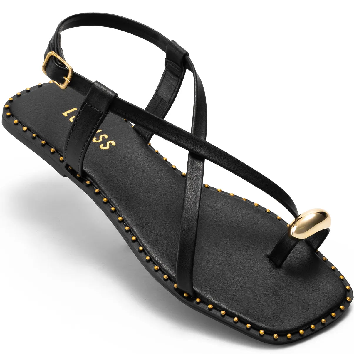 Sandália-Feminina-Rasteira-Metalizada