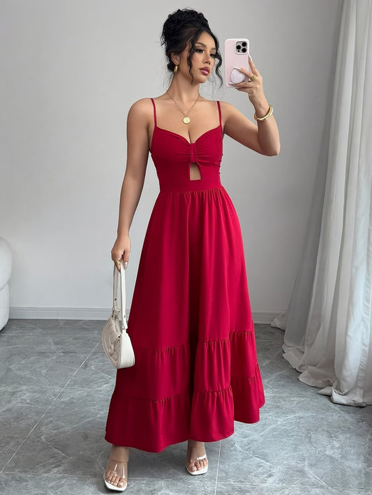 Vestido-Vermelho-Alça-Fina