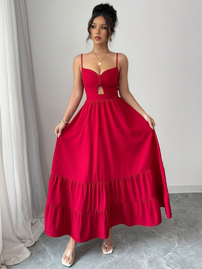 Vestido-Vermelho-Alça-Fina