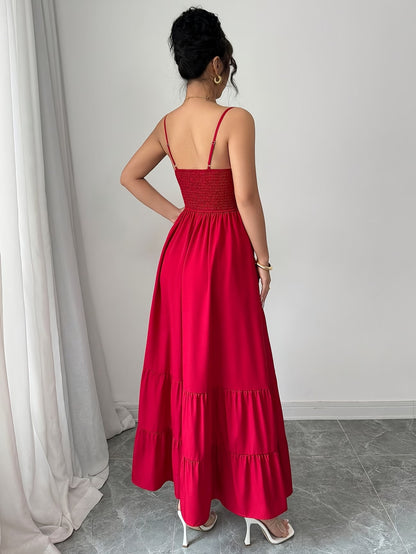 Vestido-Vermelho-Alça-Fina