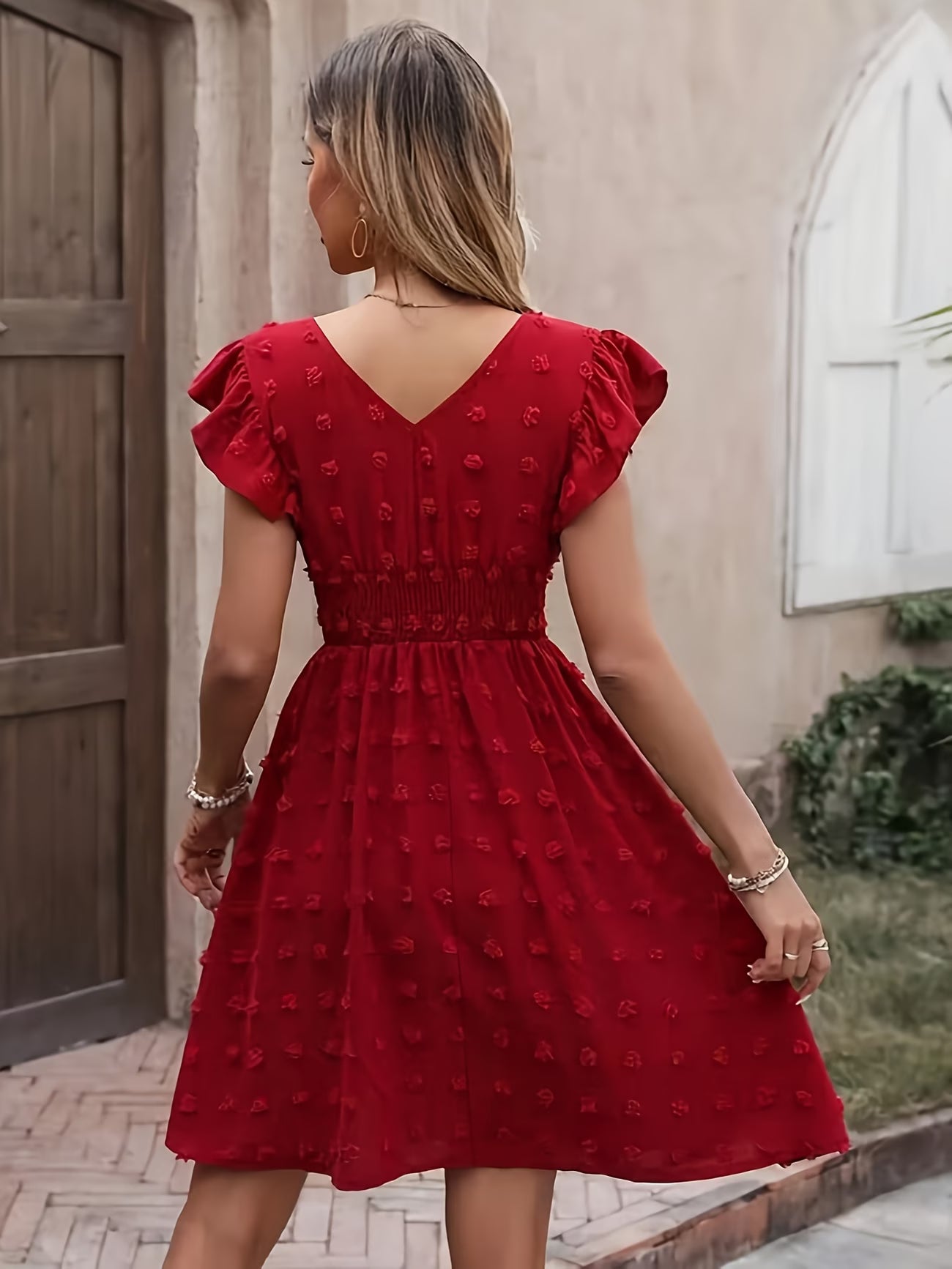 Vestido-Vermelho-Com-Manga